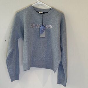 New York Light Blue Crew Neck Sweater